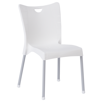 Пластмасов градински стол ACELYA - бял