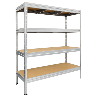 Метален стелаж MEGA 177x160x45 см, до 600 кг на рафт - цинк