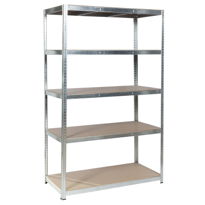 Метален стелаж Carmen CR-1012 - 200х120х60 см, до 250 кг на рафт - цинк