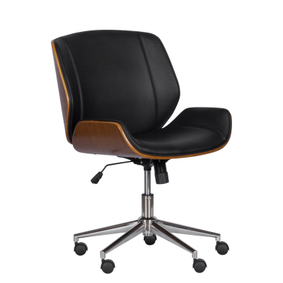 Президентски офис стол Carmen 6405 - орех-черен