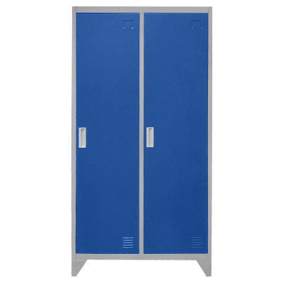 Метален шкаф Carmen CR-1602 KZ - Сив / син