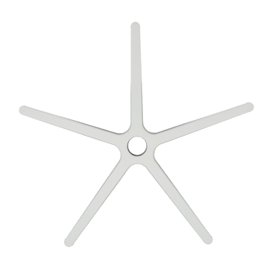 Звезда за офис стол - 300 мм - полипропилен - бяла