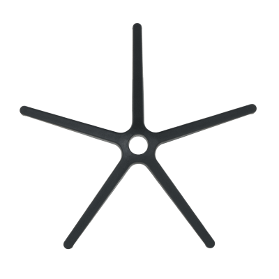 Звезда за офис стол - 300 мм - полипропилен - черна