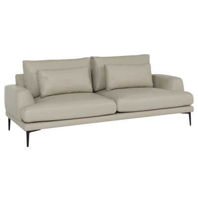 Кожен диван - тройка GRASTEN LUX - бежов