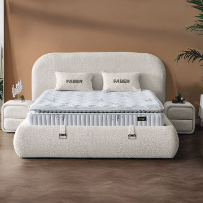Тапицирана спалня с матрак FABER 160 х 200 - лате 06