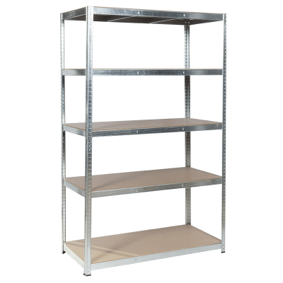 Метален стелаж Carmen CR-1012 E - 180х120х60 см, до 250 кг на рафт - цинк