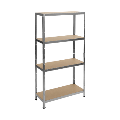 Метален стелаж Carmen CR-1024-1, 180x120x60 см, до 600 кг на рафт - цинк