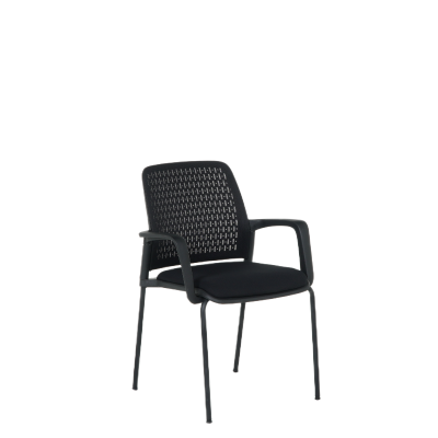 Посетителски стол Carmen 1138 - черен