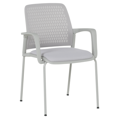 Посетителски стол Carmen 1138 G - светлосив