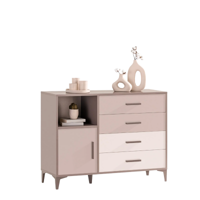 Детски скрин с шкаф и чекмеджета RIGA