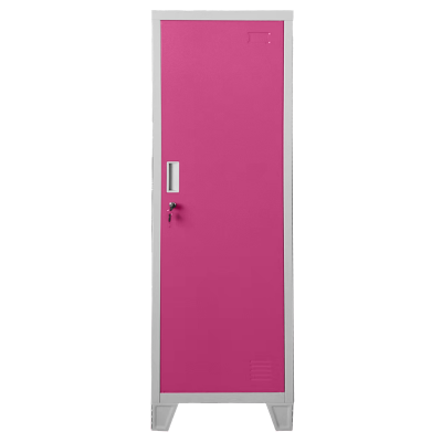 Метален шкаф Carmen CR-1604-1 JZ - Сив / розов