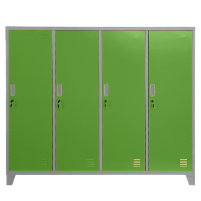 Метален шкаф Carmen CR-1604-4 JZ - сив / зелен