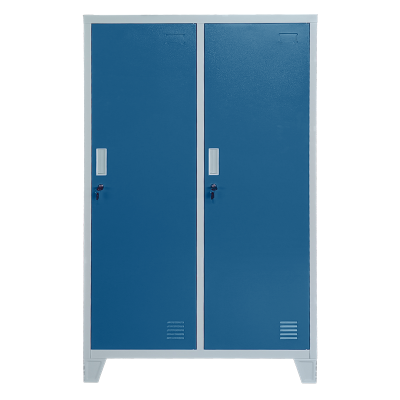 Метален шкаф Carmen CR-1604-2 JZ - Сив / син