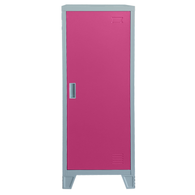 Метален шкаф Carmen CR-1605-1 JZ - сив / розов