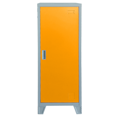 Метален шкаф Carmen CR-1605-1 JZ - сив / оранжев