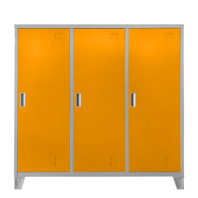 Метален шкаф Carmen CR-1605-3 JZ - сив / оранжев