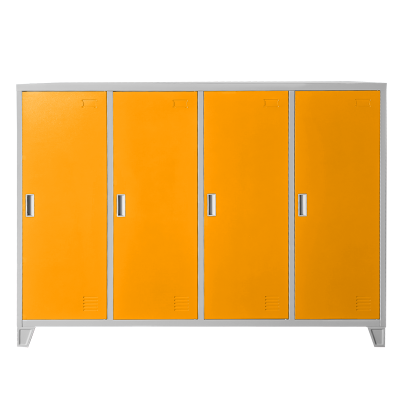 Метален шкаф Carmen CR-1605-4 JZ - Сив / оранжев