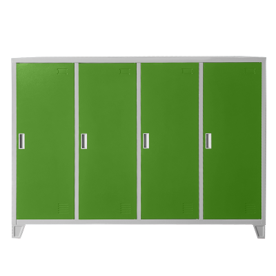 Метален шкаф Carmen CR-1605-4 JZ - Сив / зелен