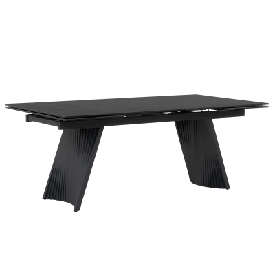Разтегателна трапезна маса KOWAL - черна