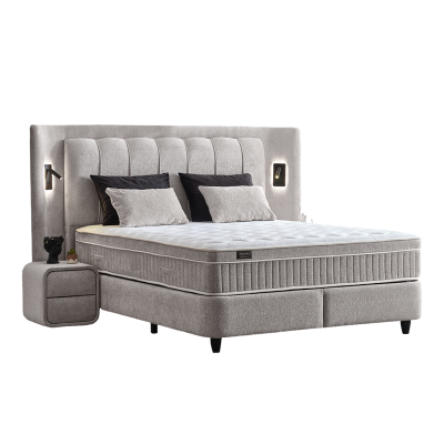 Тапицирана спалня с матрак JULIE 140 x 200 - Перла SY