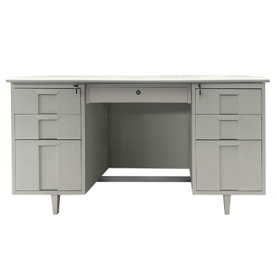 Метално бюро Carmen CR-1319 L - сиво