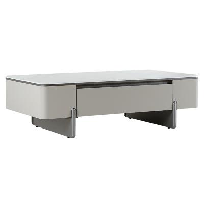 Холна маса FLINT - бял-капучино