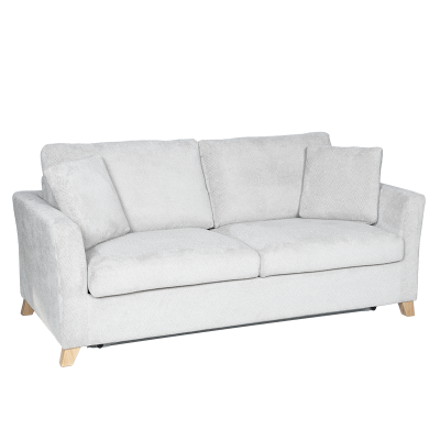 Разтегателен диван - тройка FIZI - светлосив E05