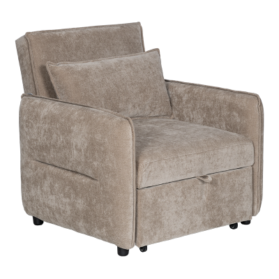 Разтегателен фотьойл AKETI - бежов М34