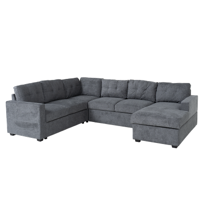 Ъглов разтегателен диван IKELA - сив