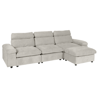 Ъглов диван POKO - шампанско C02