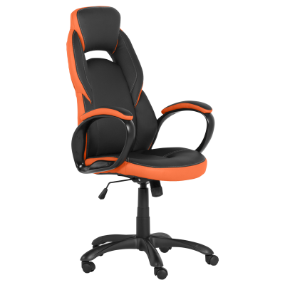Геймърски стол Carmen 7511 - черно-оранжев