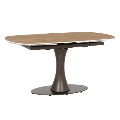 Разтегателна трапезна маса CARLOS - тъмен орех