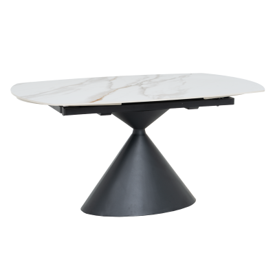 Разтегателна трапезна маса UPATA - бяла