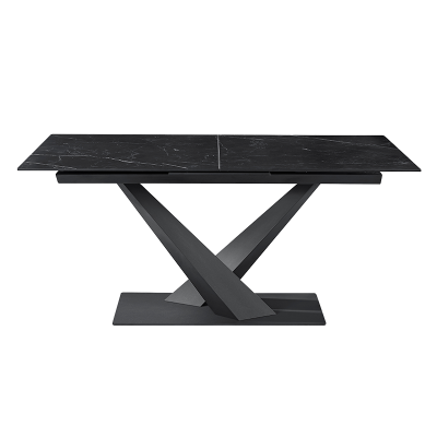 Разтегателна трапезна маса TINACO - черна