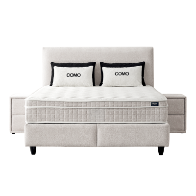 Тапицирана спалня с матрак COMO 180 x 200 - крем AN