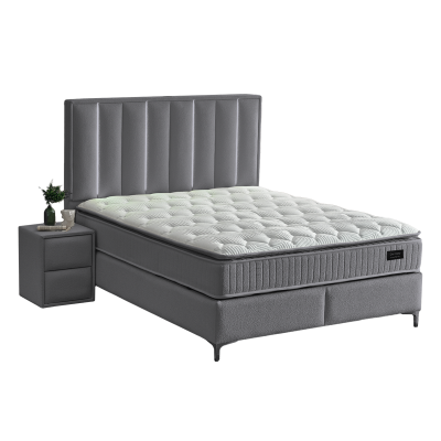 Тапицирана спалня с матрак MINI MOONLIGHT 140 х 200 - сив 16