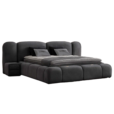 Тапицирана спалня с матрак BUMBY 180 x 200 - сив 13