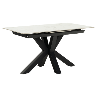 Разтегателна трапезна маса STARGARD - бял гланц