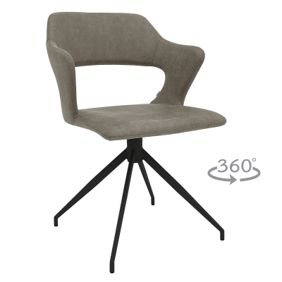 Трапезен стол RAPLA - сив 108