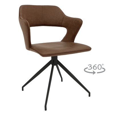 Трапезен стол RAPLA - кафяв 16