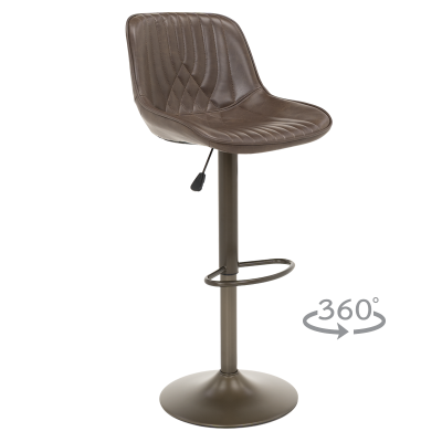 Бар стол PORUS - кафяв