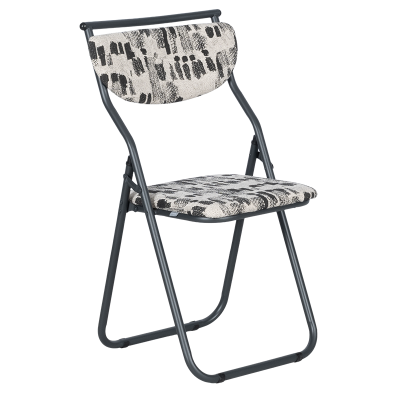 Сгъваем стол SATER - черен-бял