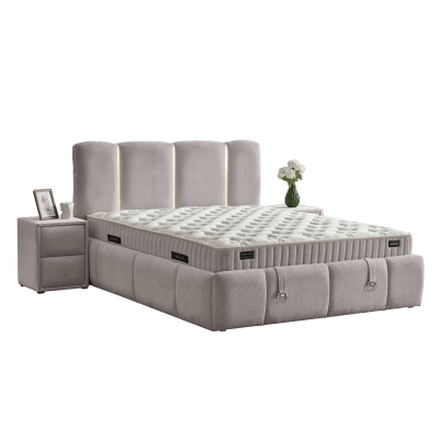 Тапицирана спалня с матрак ALLURE 160 x 200 - крем 020