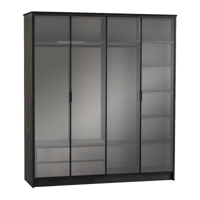 Четирикрилен детски гардероб COSMOS