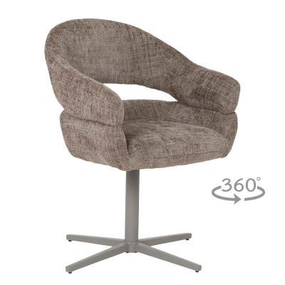 Трапезен стол VELASCO - тъмнокафяв MC