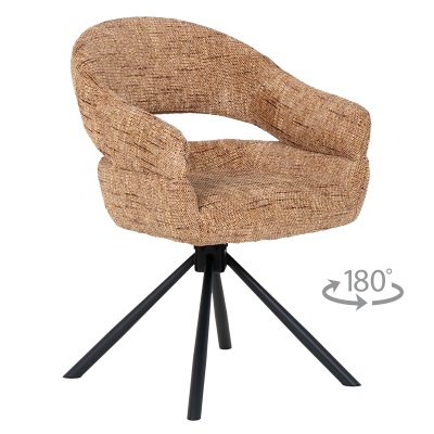 Трапезен стол SACABA - кафяв