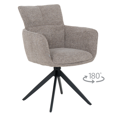 Трапезен стол GILES - кафяв