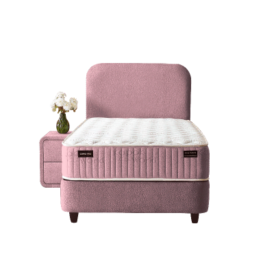 Тапицирано легло с матрак COMO PRO 90 x 200 - розов P