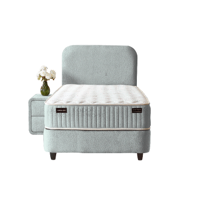 Тапицирано легло с матрак COMO PRO 90 x 200 - сив P