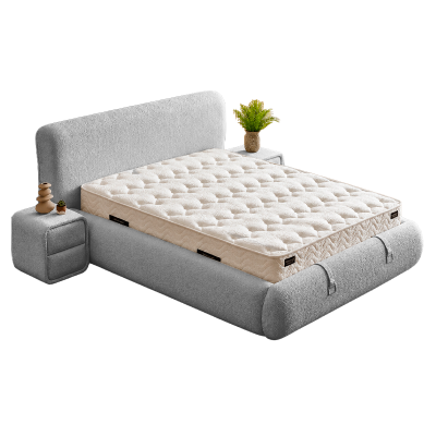 Тапицирана спалня с матрак RODOS PRO 160 х 200 - сив 18
